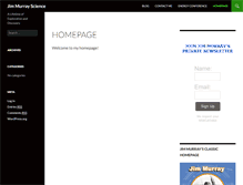 Tablet Screenshot of jimmurrayscience.com